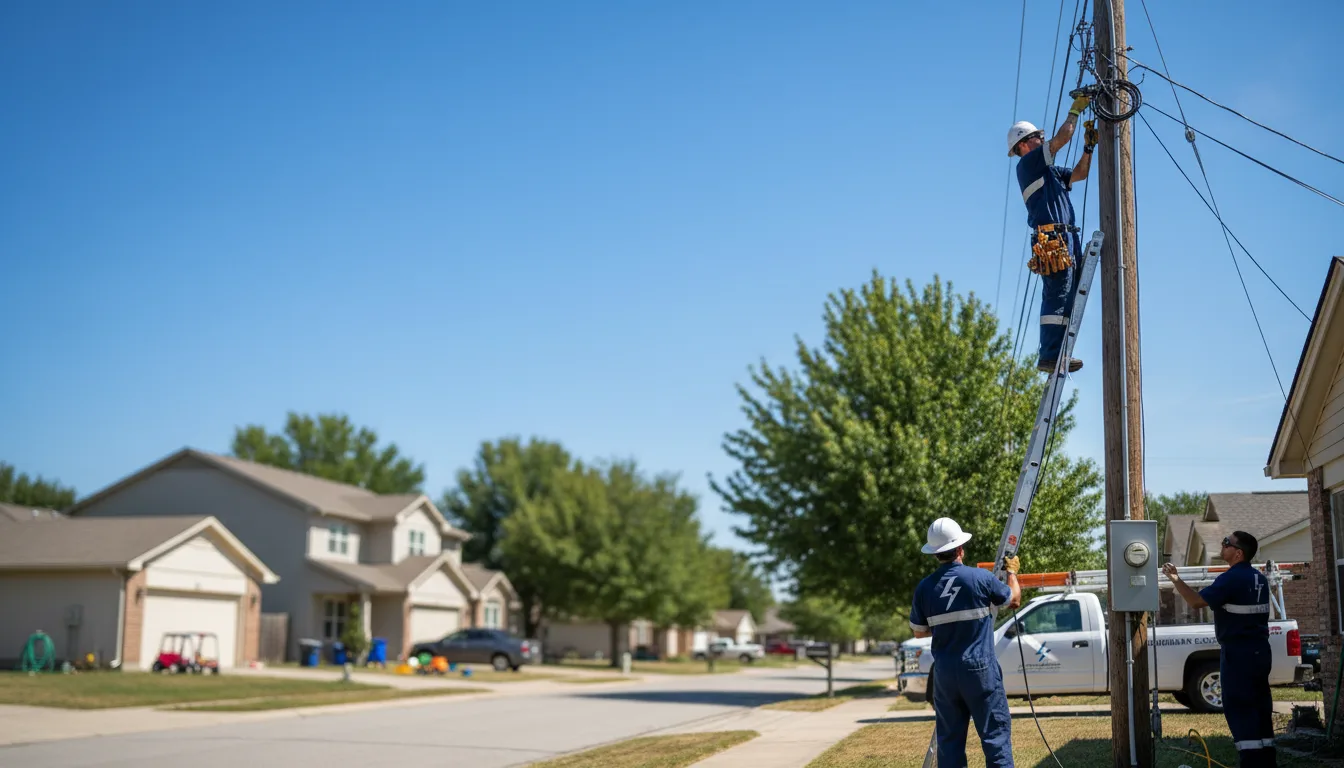 Residential electrician providing installation services in Dunlow, WV